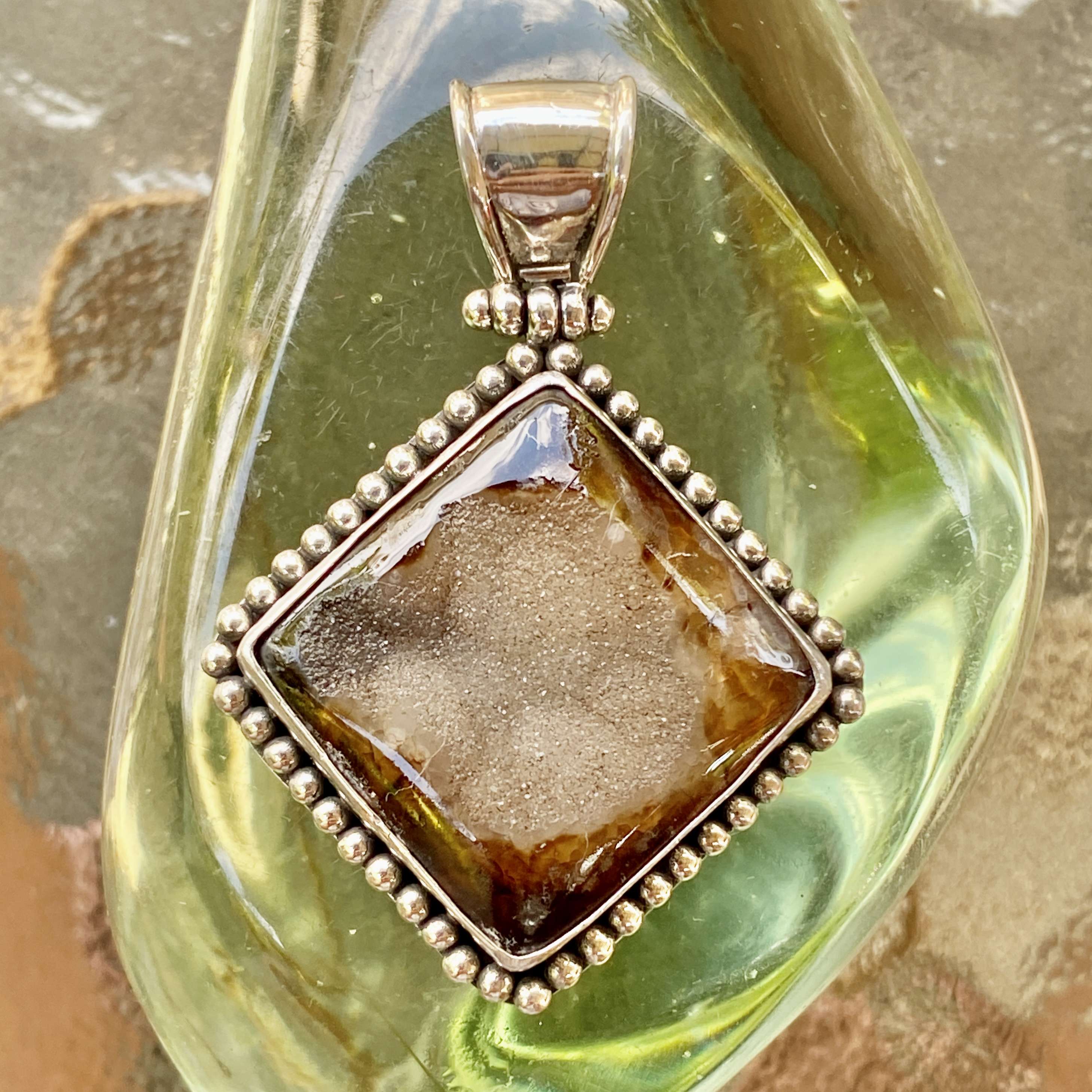 (HANDMADE 925 BALI STERLING SILVER PENDANTS WITH DRUSSY)